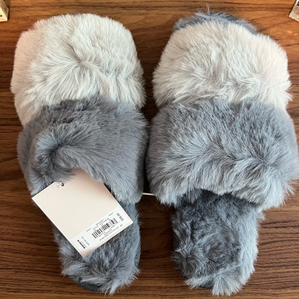 Faux Fur Slippers